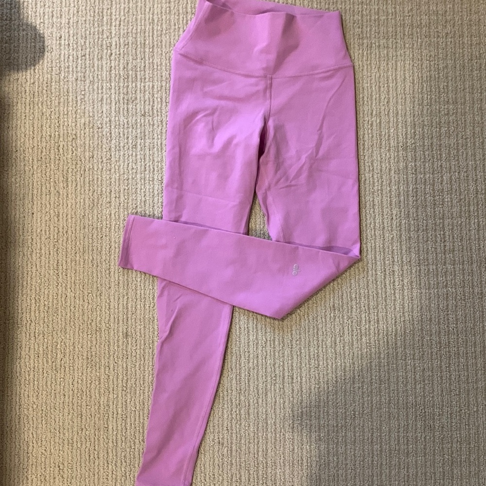 Alo Leggings in a Pink Lavender Color